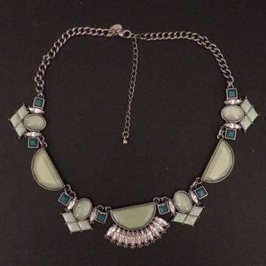 Lia Sophia green statement necklace